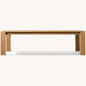 Mesa rectangular en oferta, hecha de madera de teca con estilo moderno, apta para uso en exteriores y resistente a la putrefacción. - Product Image 1