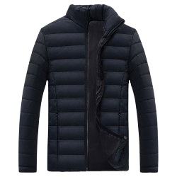 Chaqueta acolchada informal para hombre, cuerpo ajustado, cierre de cremallera, manga larga, invierno, último modelo, servicio OEM disponible - Product Image 3