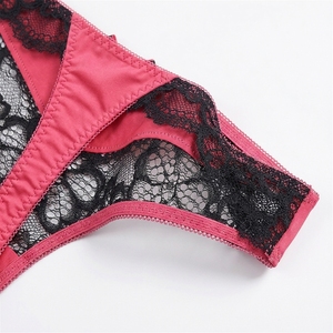 Neue, atmungsaktive Damen-Tangas aus festem Nylon mit mittelhohem Bund und Schleife – Großhandel für erotische Höschen mit Schleife, sexy Dessous mit Stickerei - Product Image 5