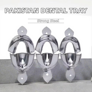 Plateaux d'empreinte dentaire manuels complets pour la bouche, fabriqués au Pakistan, thermoformables, type supérieur et inférieur, en acrylique, certifiés CE - Product Image 5