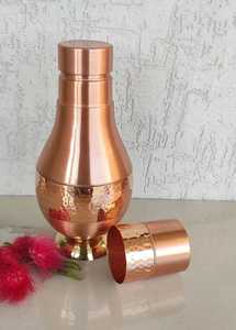 Premium Quality Classic Eco-Friendly Brown Copper Water Surahi <b>Jug</b> 1500ml Handle Lids Customized Design Customizable Packaging - Product Image 5