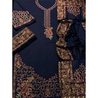 Conjunto de Karandi bordado de lujo, Camisa de Karandi bordada de lujo, Chal de Karandi bordado de lujo, Karandi de lujo