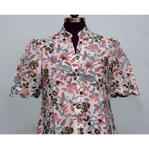 Vestido Casual de Verano para Mujer, de Algodón Premium, Suave, Dulce, Ecológico, de Longitud Midi, Diseño Occidental, Corte en A - Product Image 2