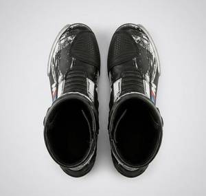 Bottes de moto pour homme, mi-mollet, synthétiques, respirantes, fermeture éclair, bout fermé, résistantes à l'abrasion, toutes saisons, style motard, personnalisables - Product Image 4
