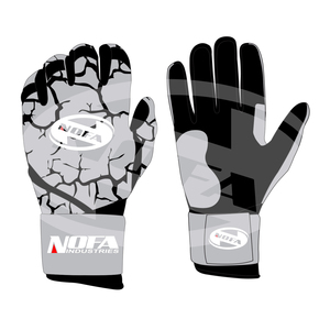 Guantes de Bateo de Cuero Blanco y Negro de Última Tendencia, Ambidiestros, con Cierre de Hebilla de Tela Tejida, para Entrenamiento, Unisex, Talla Adulto XL - Product Image 2