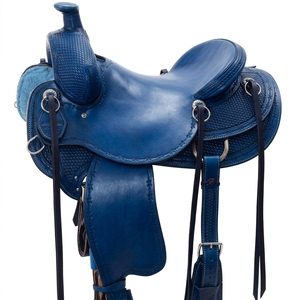 Selle de cheval western en cuir sur mesure, équipement d'équitation robuste pour l'entraînement des chevaux de ranch, la randonnée et l'équitation en plein air - Product Image 1