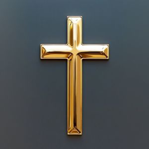 Handmade Brass Church Cross Religious <b>Wall</b> Decoration With Antique Finish For Christian Worship And Spiritual Gifts - Product Image 2