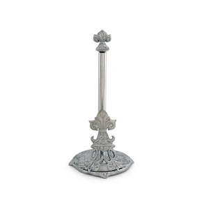Vintage European Style Vertical Paper Towel <b>Rack</b> - Elegant Zinc Alloy Kitchen <b>Roll</b> Dispenser with Decorative Finial - Product Image 2