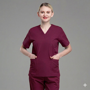 Uniforme médical personnalisé et respirant en tissu de coton doux pour les médecins, utilisable en toutes saisons - Product Image 4