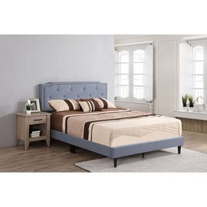 Letto Matrimoniale Glory Furniture Deb G1123 FB Tutto in Uno, Imbottito Blu - Product Image 4