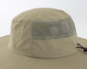 Unisex Wide Brim Sun <b>Hat</b> Adjustable Strap Breathable Waterproof Mesh 3D Embroidery Washed Outdoor <b>Summer</b> Casual for Adults - Product Image 4