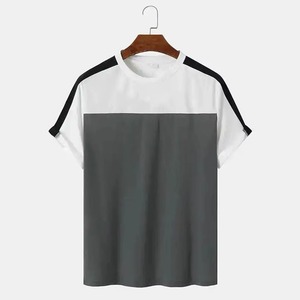 เสื้อยืดแขนสั้นผู้ชายสีตามสั่ง ดีไซน์ล่าสุด ผ้าฝ้าย 100% เสื้อยืดแฟชั่นคุณภาพสูงสำหรับผู้ชาย - Product Image 1