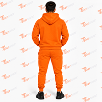 Survêtement surdimensionné personnalisé en coton épais et néoprène, ensemble sweat-shirt et pantalon de survêtement vierges, survêtements oversize pour hommes