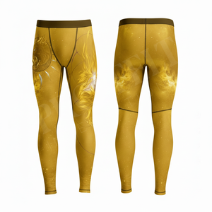 Unique Design Full Length Skinny Fitted High Waist Stretchy Compression Leggings For Men's Yoga Apparel Fitness Workout Pants - Product Image 4