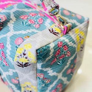 Vintage Floral Quilted Duffel <b>Bag</b> Large Capacity Zipper Closure Travel Weekender <b>Bag</b> for Women Men Vacation <b>Overnight</b> Stay - Product Image 5