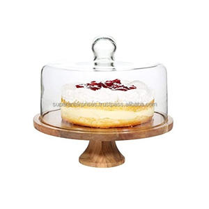 Nuevo diseño de alta calidad, superventas, bandeja de pastelería para cupcakes, Soporte redondo de madera para pastel de bambú, artículo decorativo para boda y fiesta - Product Image 4