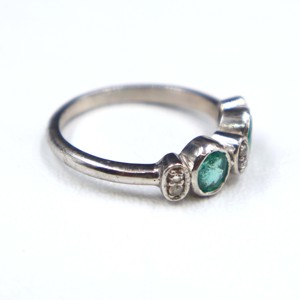 925 Sterling <b>Silver</b> <b>Emerald</b> with Diamond Cut Gemstone <b>Ring</b> Natural <b>Emerald</b> Cut Stone <b>Silver</b> <b>Ring</b> Jewelry Wholesale Gift <b>Ring</b> - Product Image 3
