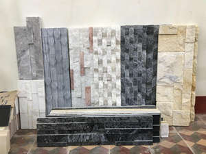 Carreaux muraux en pierre naturelle de luxe multicolores, écologiques, haut de gamme, pour revêtement de cuisine et salle de bain, façades de bâtiments modernes - Product Image 2