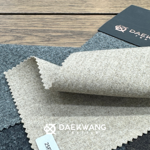 [BFM_DAEKWANG TEX] Tissu en flanelle de laine mérinos 99% et élasthanne 1% extensible, 275 GSM, léger - Product Image 1