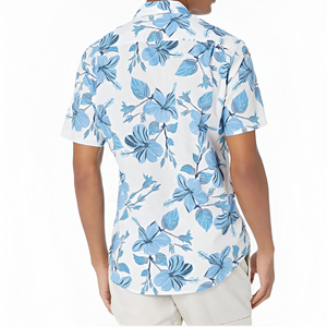 Wholesale Street Polyester <b>Mens</b> Collar Stripped Golf <b>Shirt</b> Spring Floral <b>Hawaiian</b> t <b>Shirts</b> Beach Floral <b>Men</b> <b>Shirt</b> - Product Image 5