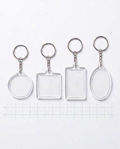 Custom Plastic Acrylic Logo <b>Keychain</b> Personalized Accessory for Brand Promotion Durable <b>Anime</b> Style Polished Letterpress Printed - Product Image 2