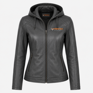 Women's Basic Cotton Leather <b>Jacket</b> for Autumn & <b>Winter</b> Breathable with Zipper & Turn-Down Collar <b>Cheap</b> Price OEM ODM Available - Product Image 5
