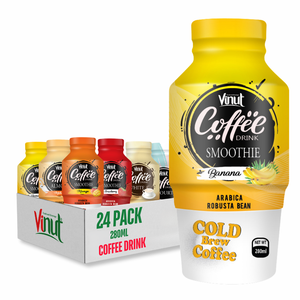 กาแฟชงเย็น arabica & Robusta 280มล.-vinut Vietnam, Non-GMO, ปราศจากนม, ปราศจากกลูเตน, OEM/ODM, ฉลากส่วนตัว, ตัวอย่างฟรี, - Product Image 1