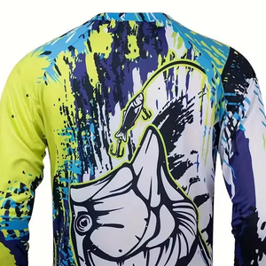 Nouvelles chemises de pêche respirantes à manches longues avec protection, vêtements de pêche de haute qualité, t-shirts de pêche pour hommes - Product Image 6