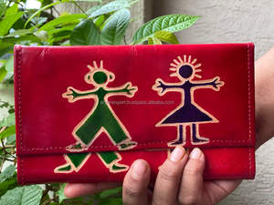 Bolso de mano con estampado multicolor para chicas, Cartera de piel auténtica, elegante, hecha a mano - Product Image 2