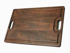 Planche à découper multifonctionnelle en bois naturel pour la cuisine, pour couper les légumes, les fruits, la viande, le pain, le fromage - Product Image 2