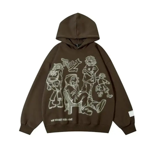 Sudadera con Capucha Estampada Estilo Gótico Harajuku para Hombre, Diseño Degradado Lavado con Cremallera, Pintura en Aerosol, Hip Hop, Joker, Ropa Deportiva Casual para Parejas - Product Image 2