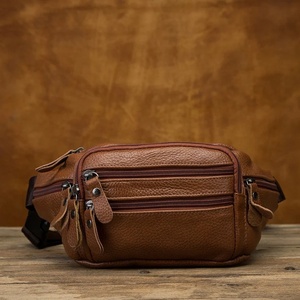 Sac banane en cuir vintage avec sangle réglable et logo personnalisé, style bandoulière, tendance, portable, pour voyage, prix de gros - Product Image 3