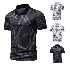 Camiseta Polo Personalizada Bordada 100% Algodón para Hombre, Corte Regular, Transpirable, Manga Corta, Casual, Camisetas Polo Estampadas OEM - Product Image 2