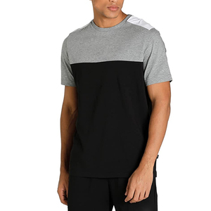 High Quality <b>Men's</b> Short Sleeve Fleece T-Shirts 100% Cotton Breathable Quick Dry Outdoor Casual Customizable - Product Image 1