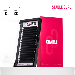 ถาดขนตาปลอม Charmlash แบบขายส่ง ขนแคชเมียร์ 0.04 มม. แบบเกาหลี PBT สีดำด้าน ขนตาต่อแบบวอลลุ่ม CC D Curl ถาดขนตาแบบคลาสสิก - Product Image 1