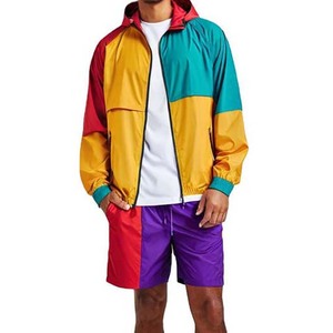 ชุดเซ็ตเสื้อแจ็คเก็ตกันลมและกางเกงขาสั้นสำหรับผู้หญิง รุ่นคัสตอม 2026  ชุดเซ็ตเสื้อแจ็คเก็ตกันลมและกางเกงขาสั้นไนลอนสำหรับผู้หญิงและผู้ชาย - Product Image 6