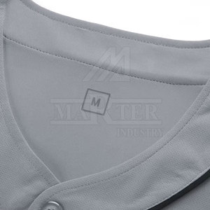 Maillot de baseball à prix imbattable, faible MOQ, 100 % polyester, tissu respirant à séchage rapide, personnalisable, service OEM, idéal pour l'entraînement - Product Image 4