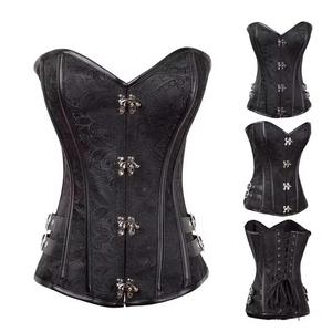 คอร์เซ็ตของผู้หญิงวินเทจชุดกระชับสัดส่วนเซ็กซี่แบบโอเวอร์บัสเทจคอร์เซ็ทผ้าบอร์เคดระบายอากาศทันสมัยสำหรับขนาดใหญ่พิเศษ - Product Image 1