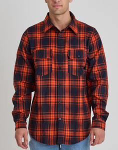 เสื้อเชิ้ตแขนยาวลายสก็อตสไตล์วินเทจสำหรับผู้ชาย พร้อมกระเป๋าเสื้อที่อก ผ้าแฟลนเนล ฤดูใบไม้ร่วง ผ้าฝ้าย 100% 240 GSM รับผลิตตามสั่งขายส่ง OEM พร้อมสกรีนโลโก้ - Product Image 1