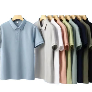 Camisetas Polo de Manga Corta Casuales de Alta Calidad, Personalizables, con Tela Fresca para Hombre, Lisas, de Color Sólido, para Golf - Product Image 6