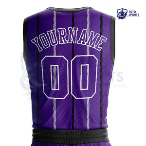 Meilleur prix raisonnable, prix de gros, uniforme de basket-ball d'équipe respirant, confortable, léger, imprimé sur toute la surface - Product Image 6