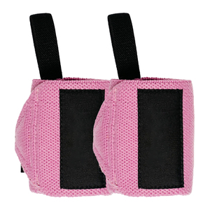 Correas de Soporte para Muñeca de Caucho Natural Rosa, Resistentes, con Cierre de Gancho y Bucle, para Levantamiento de Pesas, Entrenamiento en Gimnasio, Unisex, Ajustables, Protector de Palma - Product Image 3