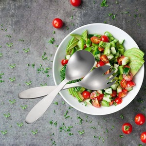 Elegante Juego de Ensaladera de Acero Inoxidable para Cocina Contemporánea y Uso en Buffet - Product Image 6