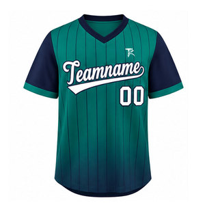 Camiseta Deportiva con Cuello en V, Estilo Béisbol, Colores Personalizados, Ecológica, 100% Poliéster, Transpirable y Cómoda - Product Image 1