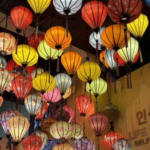 Lanterne en bambou vietnamienne suspendue, style floral asiatique, pour jardin, mariage, remise de diplôme, décoration de bar à sushis, faite à la main - Product Image 4