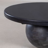 Vandana Grand Mira Runder Couchtisch Ø90 cm aus Dalen-Mangoholz