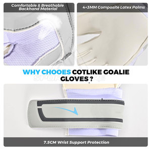 Gants de gardien de but professionnels personnalisés, prix de gros, gants de gardien de but de football - Product Image 4