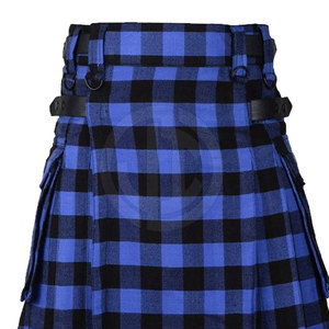 Stylish Solid Breathable Casual Knee-Length <b>Tartan</b> Kilt <b>Skirts</b> Comfortable for Outfits - Product Image 3