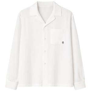 Chemise tissée texturée pour homme, manches longues, boutonnée, décontractée, pour la plage et les vacances, légère, OEM, vente en gros - Product Image 2