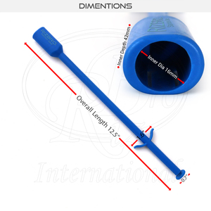Pistola Aplicadora de Bolus de Plástico Reutilizable para Ovejas, Cabras y Caprinos, Tamaño de la Copa 16x42mm, Longitud 12.5 Pulgadas, Aplicador de Píldoras - Product Image 4
